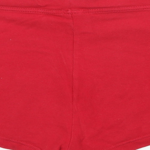 Bay Womens Pink Polyester Sweat Shorts Size 12 Regular Drawstring