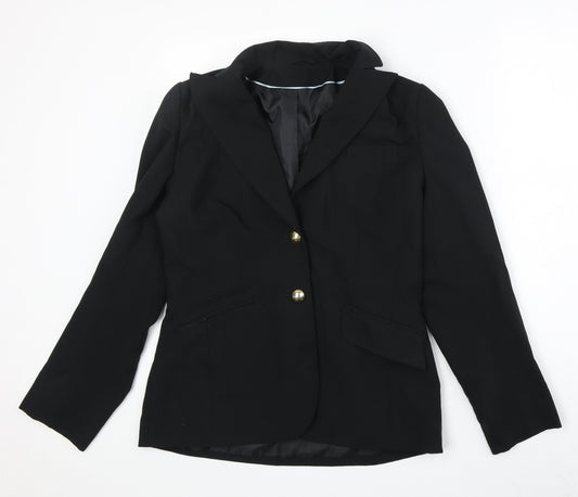 Dorothy Perkins Womens Black Polyester Jacket Blazer Size 12