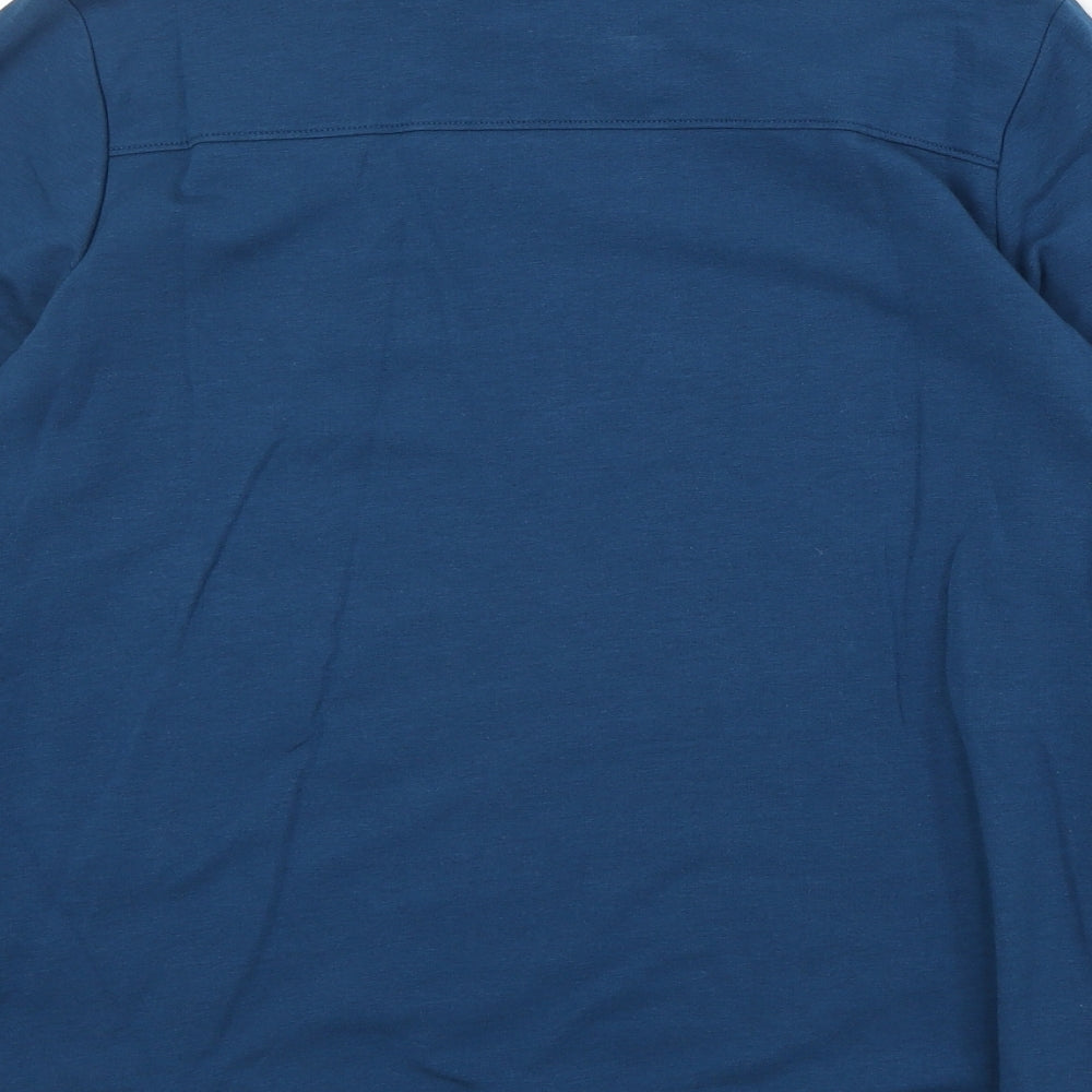 Lands' End Womens Blue Cotton Pullover Sweatshirt Size S Pullover