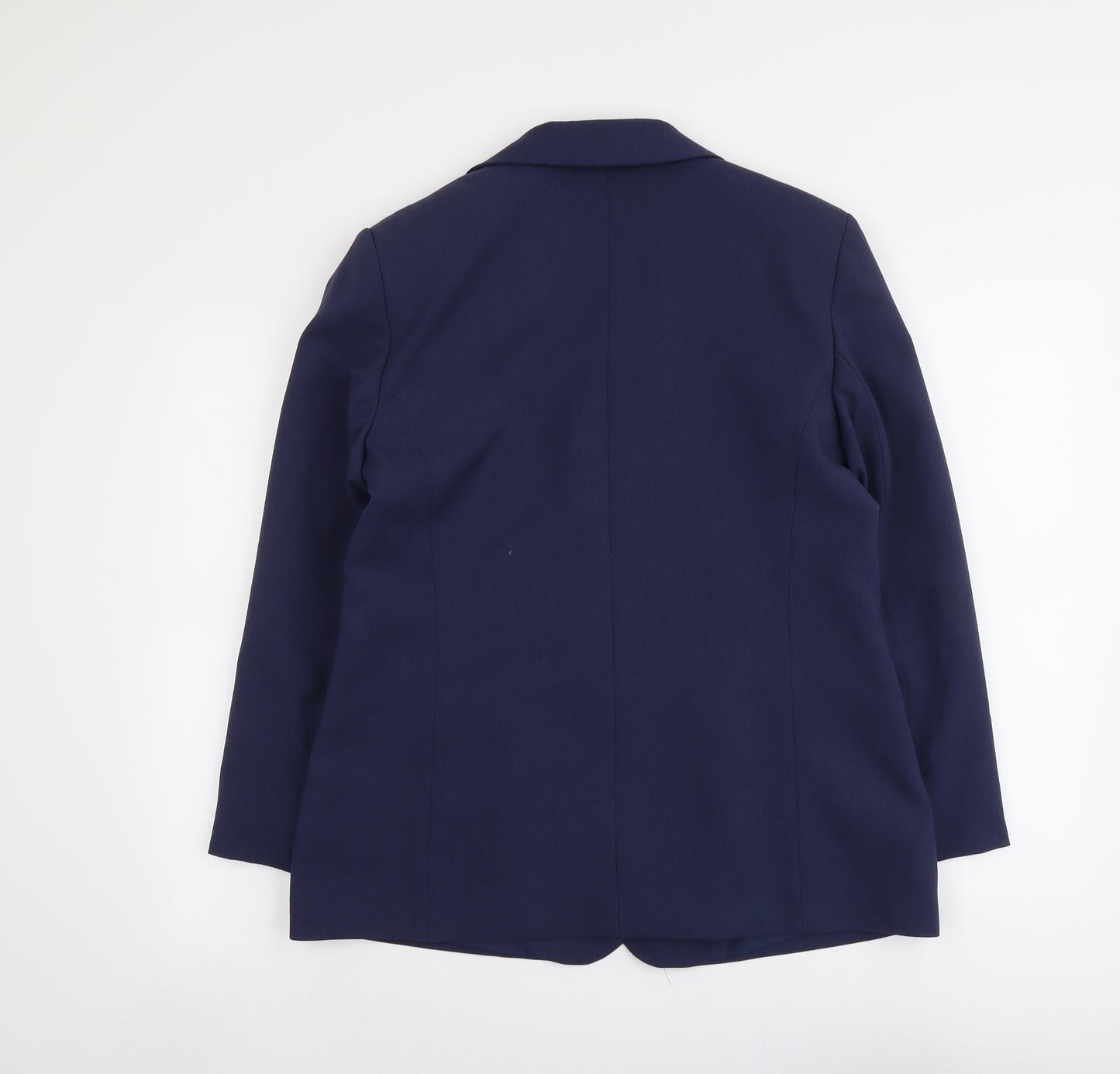 BHS Womens Blue Polyester Jacket Blazer Size 16