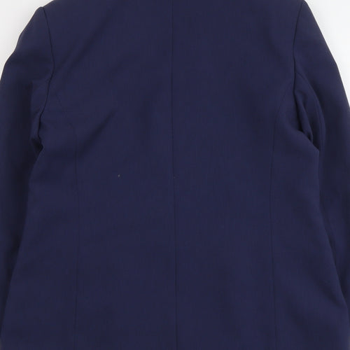 BHS Womens Blue Polyester Jacket Blazer Size 16