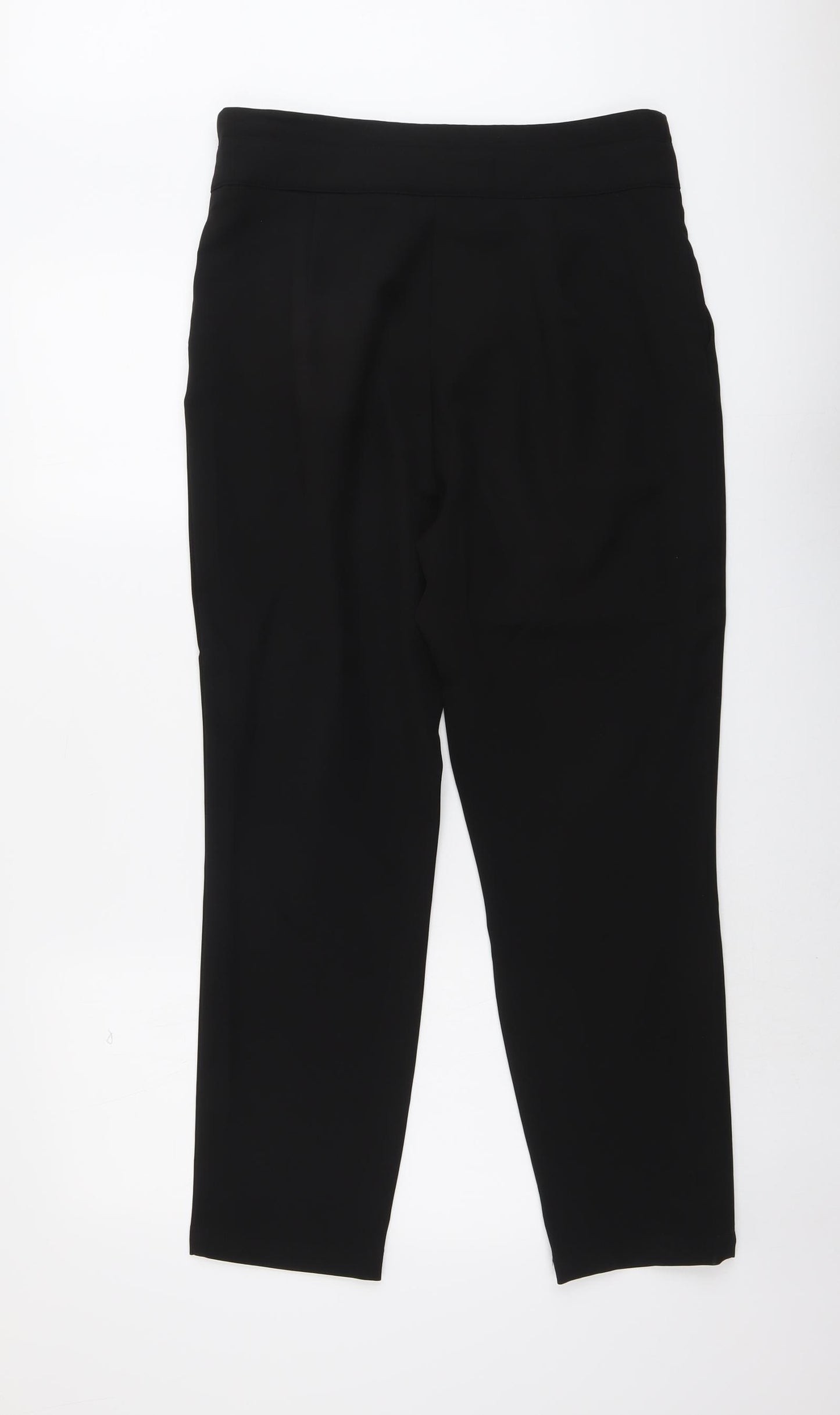 Dorothy Perkins Womens Black Polyester Trousers Size 12 L28 in Regular Button