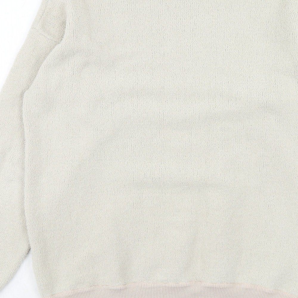 Topman Mens Ivory Polyester Pullover Sweatshirt Size S