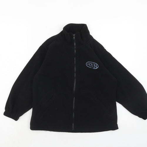 ACS Boys Black Basic Jacket Jacket Size 6-7 Years Zip