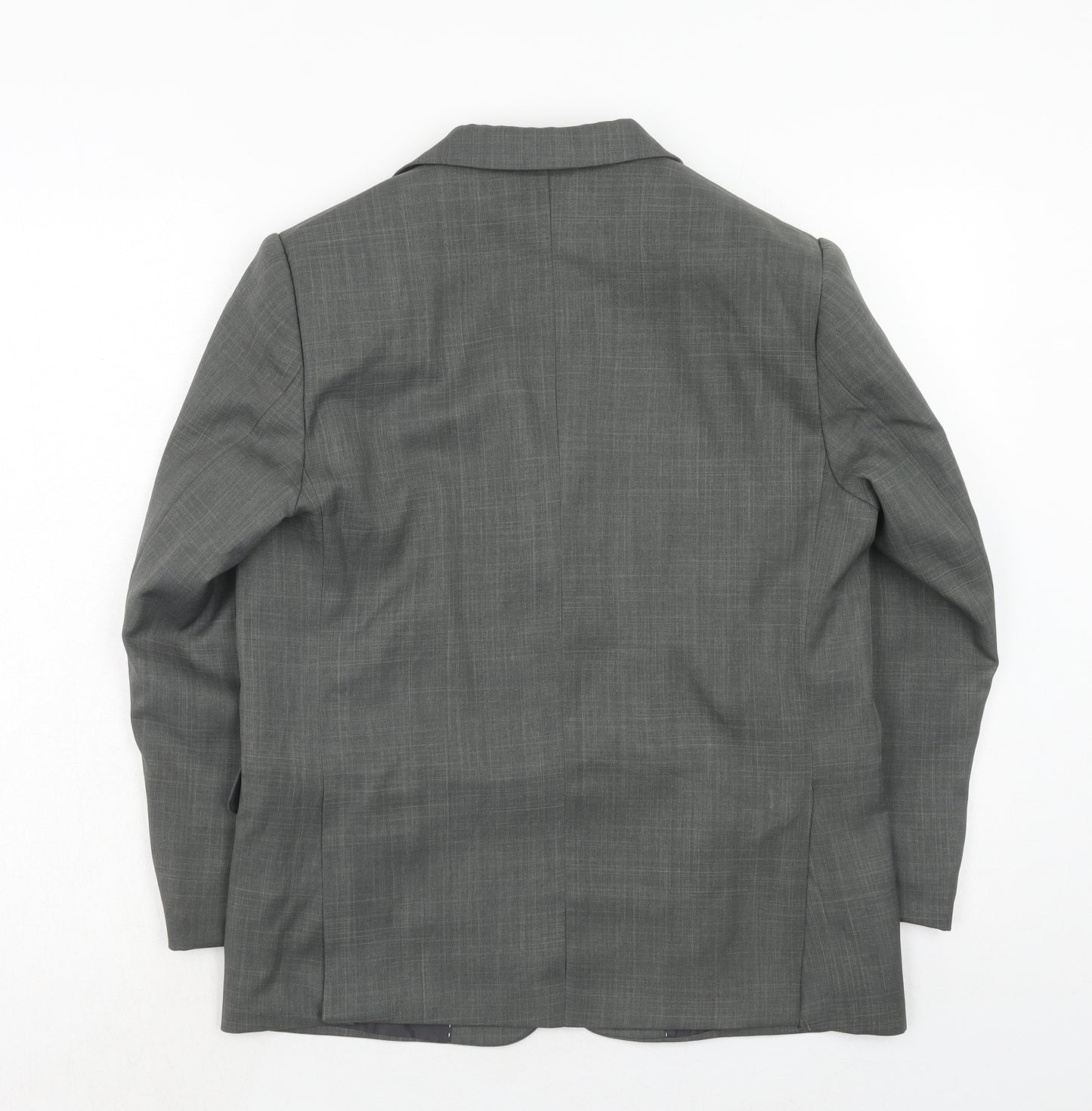 cenario Womens Grey Polyester Jacket Suit Jacket Size M
