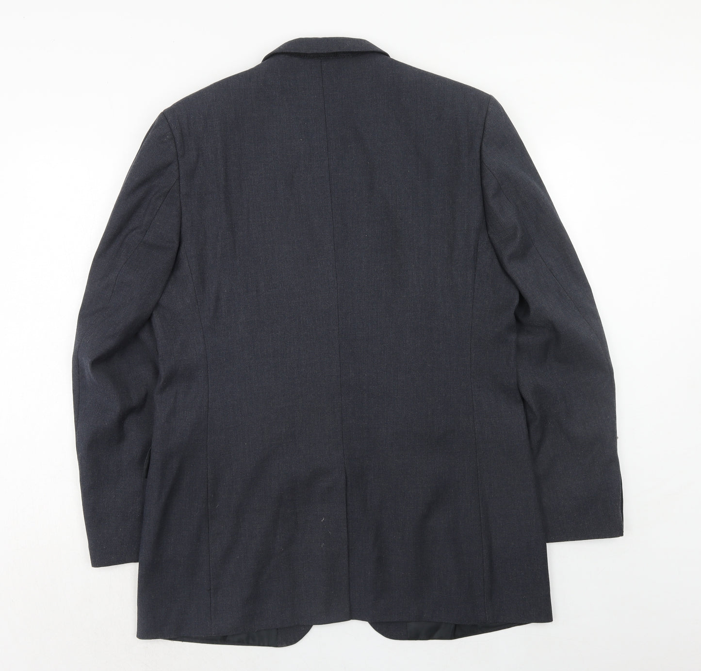 Burton Mens Blue Polyester Jacket Suit Jacket Size 42 Regular