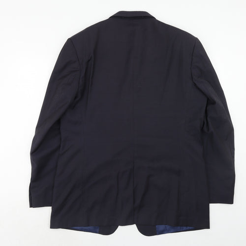 Marks and Spencer Mens Blue Wool Jacket Suit Jacket Size 44 Regular