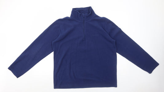 Freedom Trail Mens Blue Polyester Pullover Sweatshirt Size M