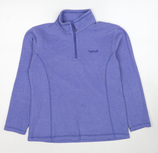 Regatta Womens Purple Polyester Pullover Sweatshirt Size 10 Pullover