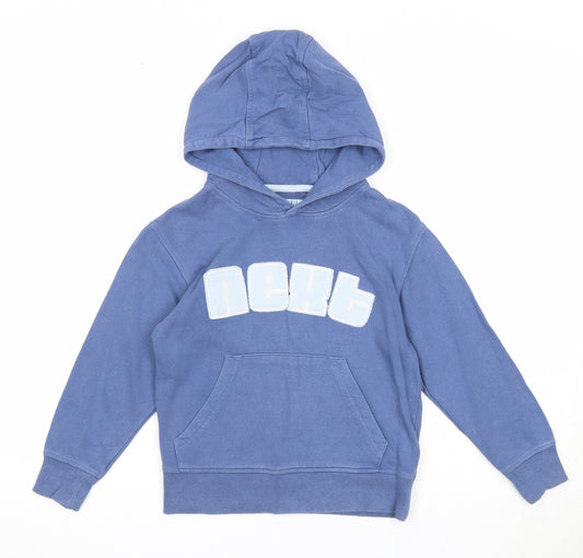 NEXT Boys Blue Cotton Pullover Hoodie Size 5 Years Pullover
