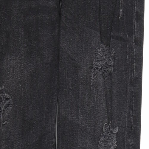H&M Mens Black Cotton Skinny Jeans Size 33 in Regular Zip
