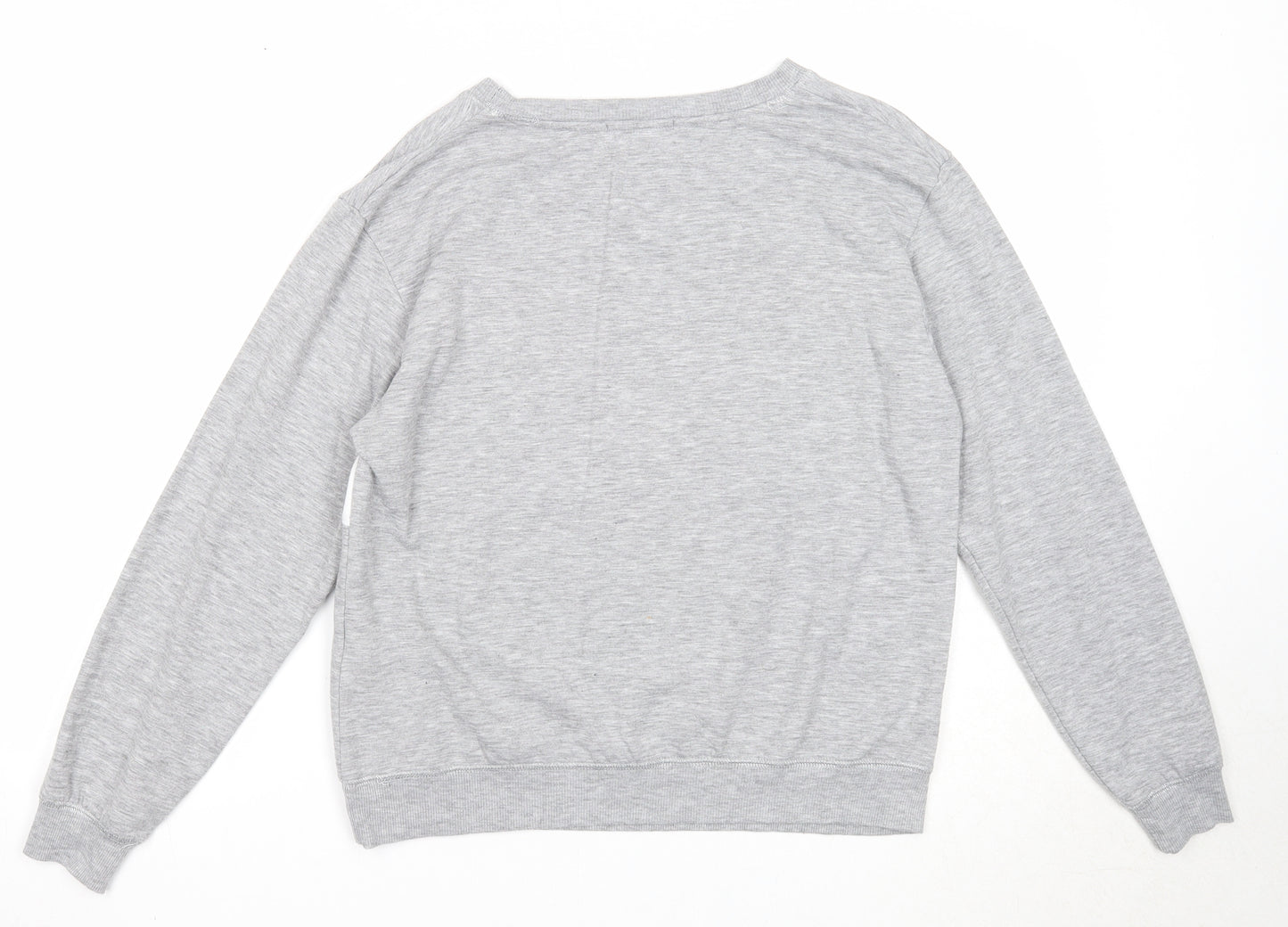 New Look Womens Grey Colourblock Polyester Pullover Sweatshirt Size 12 Pullover - Oh Hey Saturday