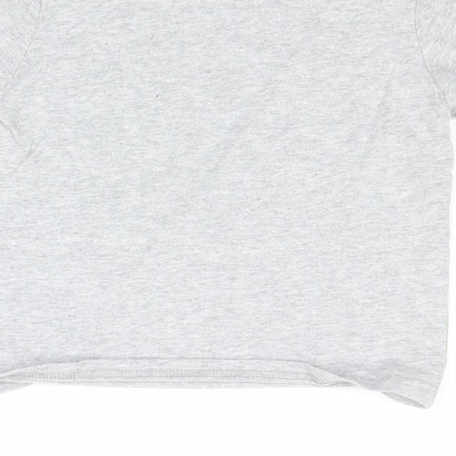 Manchester City FC Boys Grey Cotton Basic T-Shirt Size 2XS Round Neck Pullover - Manchester City