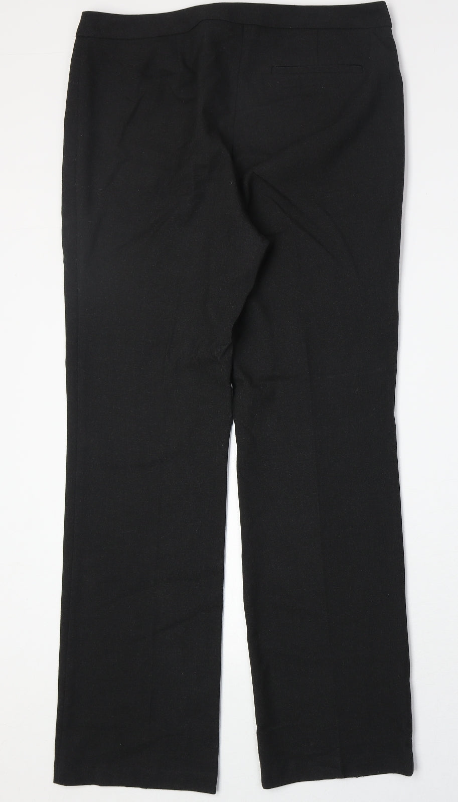 Marks and Spencer Womens Grey Polyester Trousers Size 12 Regular Zip
