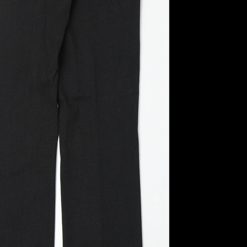 Marks and Spencer Womens Grey Polyester Trousers Size 12 Regular Zip