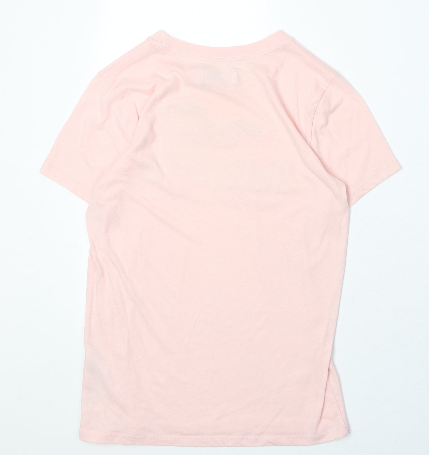 Hollister Girls Pink Cotton Pullover T-Shirt Size XS Round Neck Pullover