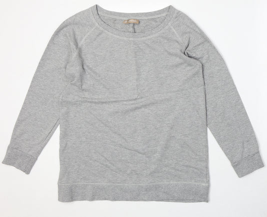 Avenue Womens Grey Cotton Pullover Sweatshirt Size M Pullover