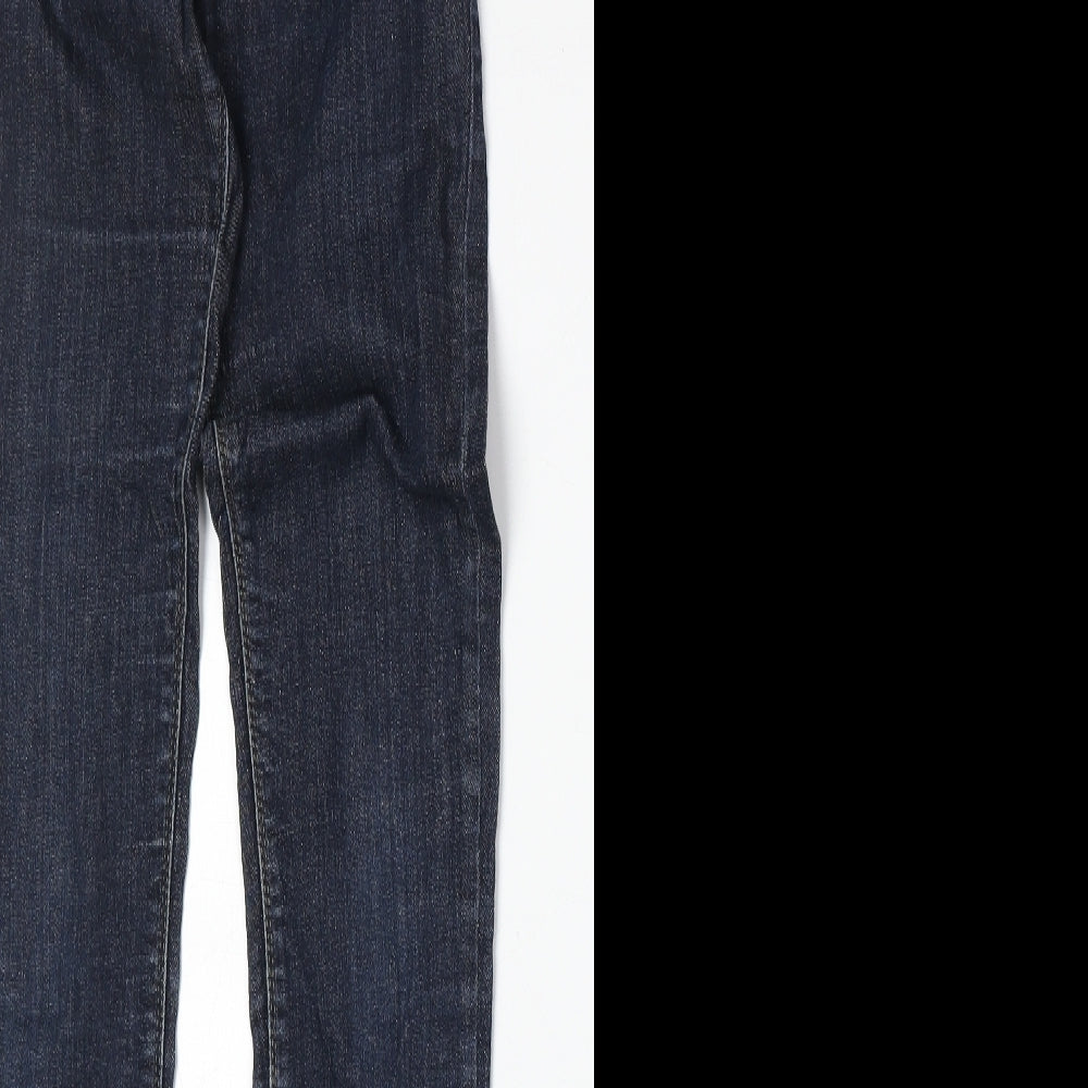 Label Lab Womens Blue Cotton Skinny Jeans Size 10 Regular Zip