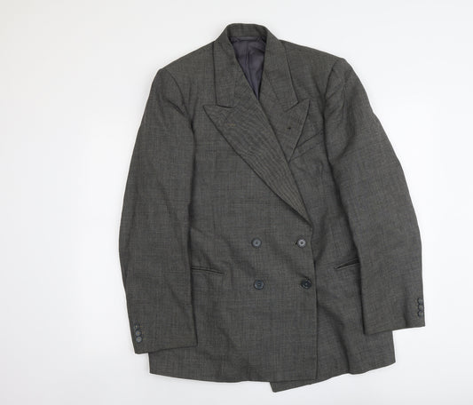 Alexandre Mens Grey Wool Jacket Suit Jacket Size M Regular