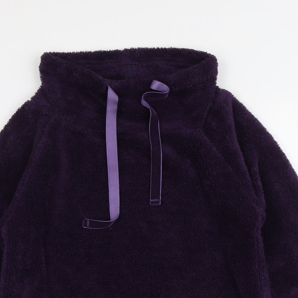 Marks and Spencer Womens Purple Polyester Pullover Sweatshirt Size 8 Pullover