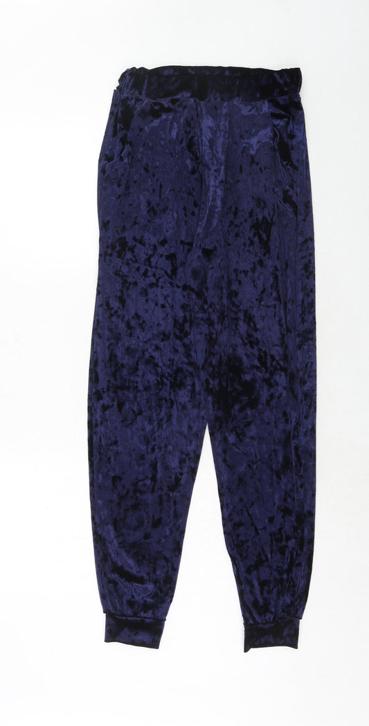Select Womens Blue Polyester Trousers Size 10 Regular