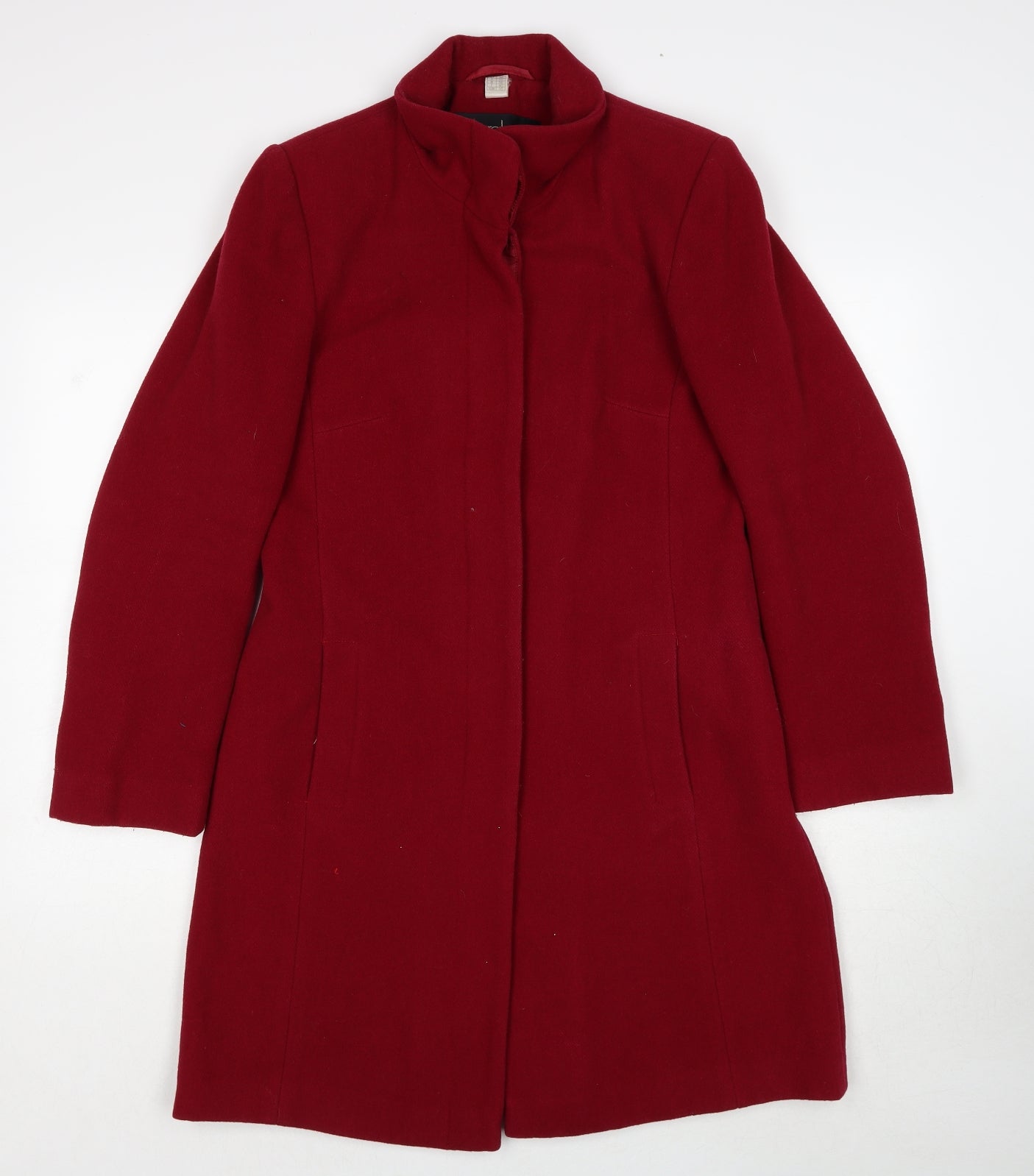 Berghaus Womens Red Overcoat Coat Size 10 Button
