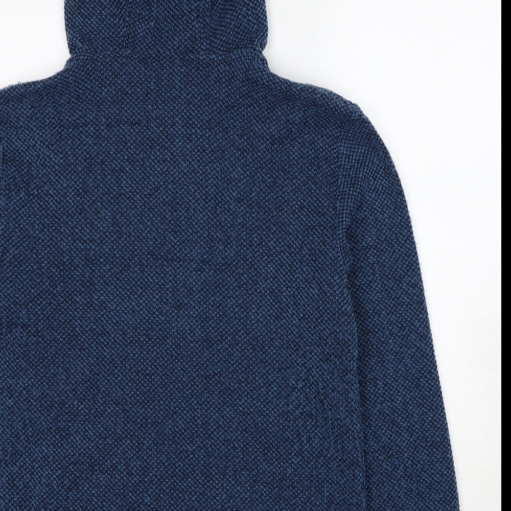 Regatta Mens Blue Polyester Full Zip Hoodie Size S