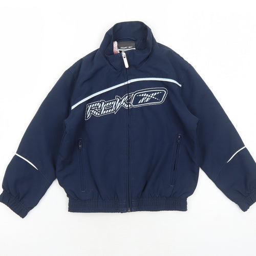 Reebok Boys Blue Windbreaker Jacket Size 4 Years Zip