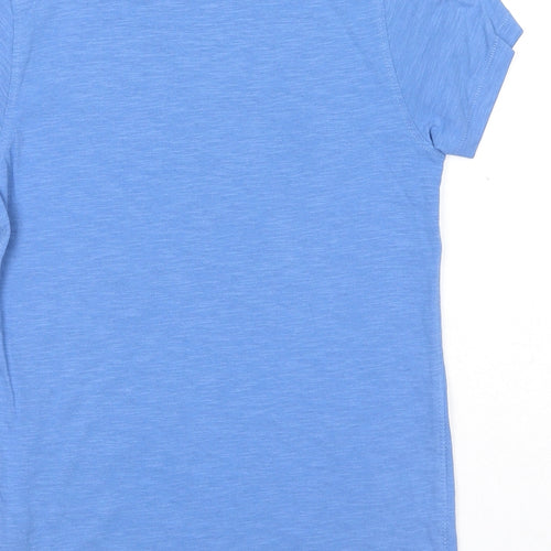 NEXT Boys Blue Cotton Basic T-Shirt Size 9 Years Round Neck Pullover - N.Y.CITY