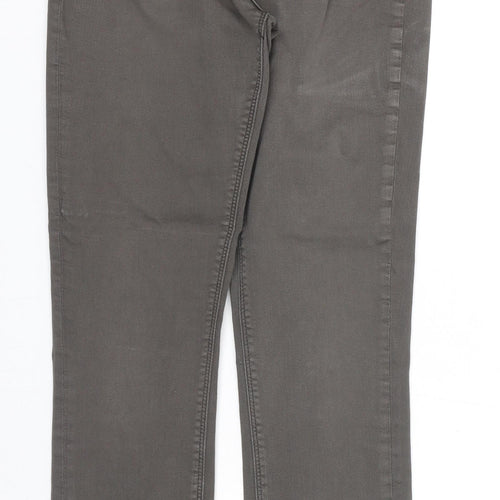 Tommy Hilfiger Mens Grey Cotton Skinny Jeans Size 28 in L32 in Regular Zip