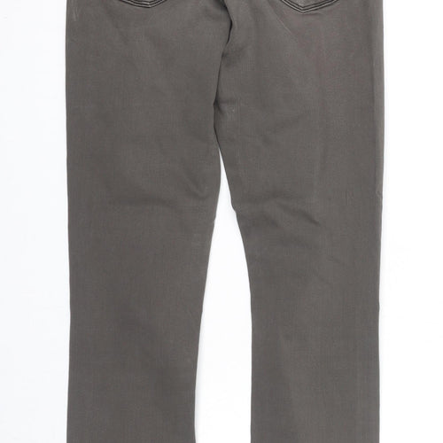 Tommy Hilfiger Mens Grey Cotton Skinny Jeans Size 28 in L32 in Regular Zip
