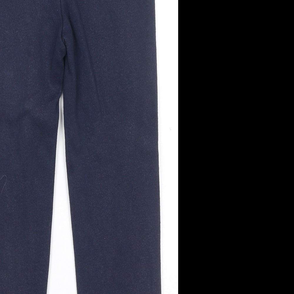 Gap Boys Blue Cotton Jogger Trousers Size 5 Years Regular Drawstring