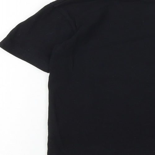 NEXT Boys Black 100% Cotton Pullover T-Shirt Size 3 Years Round Neck Pullover - Dinosaur
