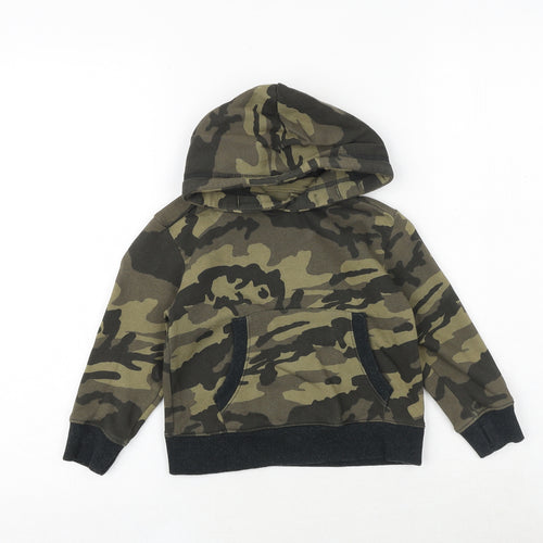 NEXT Boys Gold Camouflage Cotton Pullover Hoodie Size 3 Years Pullover