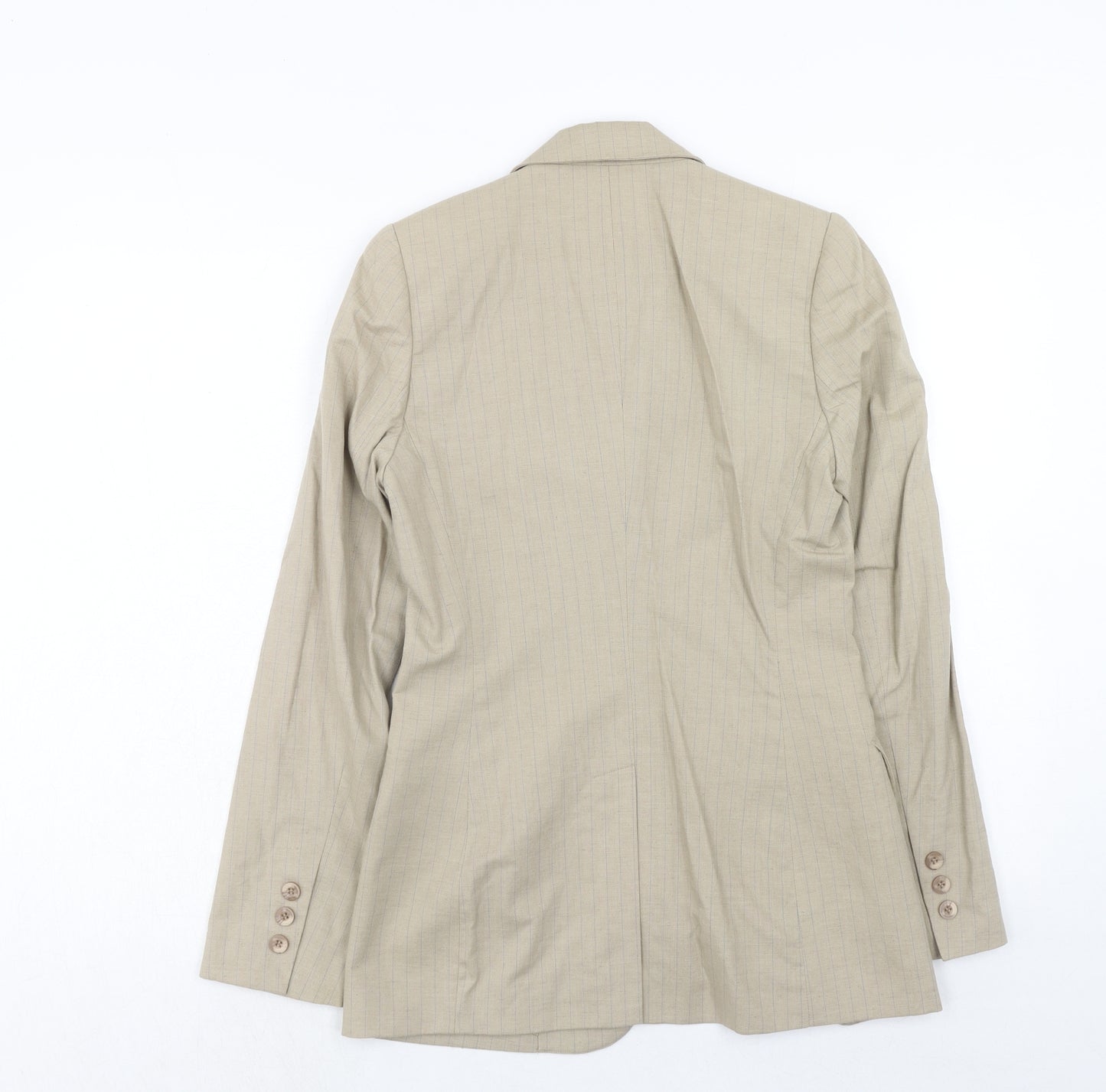the MILLENIUM magic Womens Beige Polyester Jacket Blazer Size 8