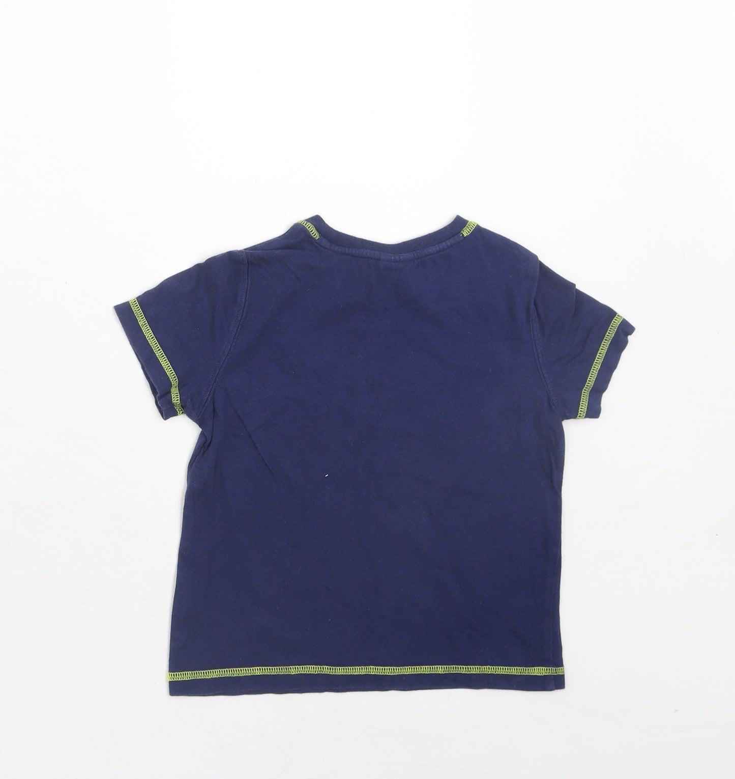 Disney Toy Story Boys Blue Cotton Basic T-Shirt Size 2-3 Years Round Neck Pullover - Toy Story