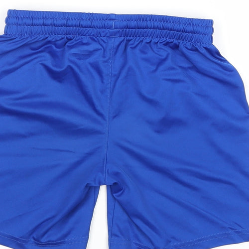Hummel Boys Blue Polyester Sweat Shorts Size 8 Years Regular Drawstring