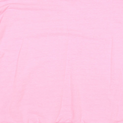Outrageous Womens Pink Polyester Pullover Sweatshirt Size S Pullover - Duvet Day