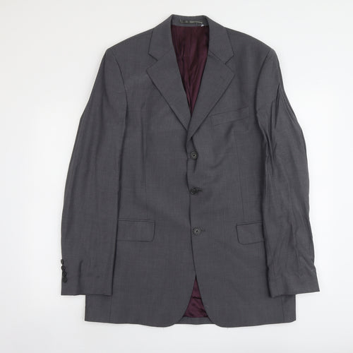 Asutin Reed Mens Grey Wool Jacket Suit Jacket Size M Regular