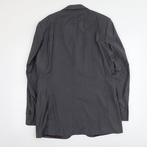 Asutin Reed Mens Grey Wool Jacket Suit Jacket Size M Regular