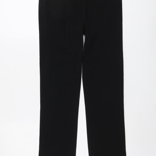 ASOS Womens Black Viscose Trousers Size 8 L29 in Regular Zip