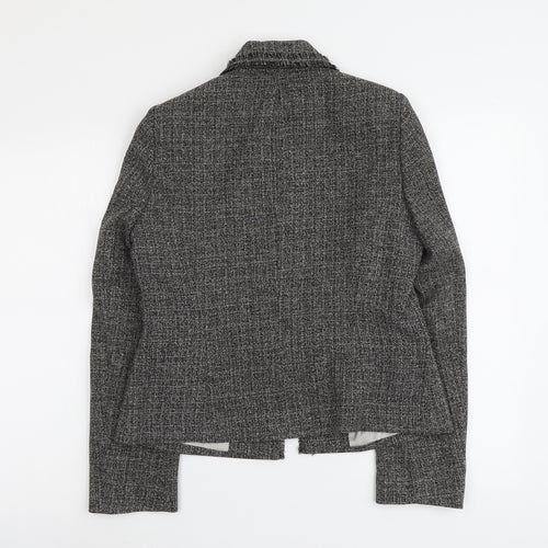 Principles Womens Grey Polyester Jacket Blazer Size 12