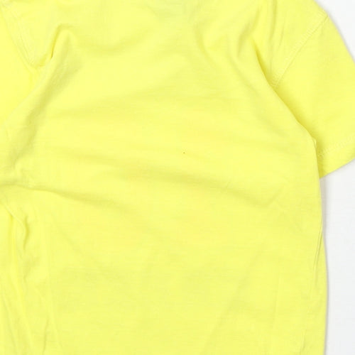 Dopo Dopo Boys Yellow Polyester Pullover T-Shirt Size 3-4 Years Round Neck Pullover - Sunset Creek