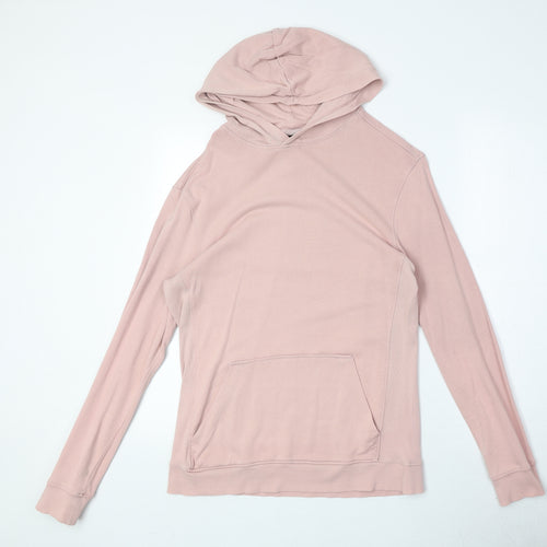 H&M Womens Pink Polyester Pullover Hoodie Size M Pullover