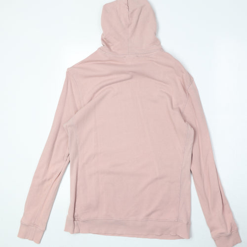 H&M Womens Pink Polyester Pullover Hoodie Size M Pullover