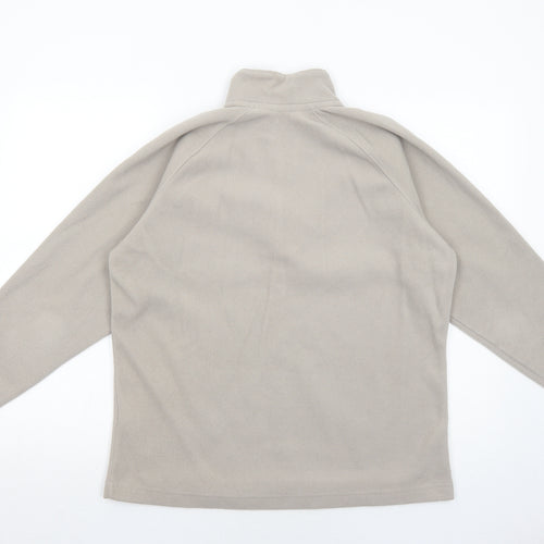 Hawkshead Womens Beige Polyester Pullover Sweatshirt Size 16 Zip