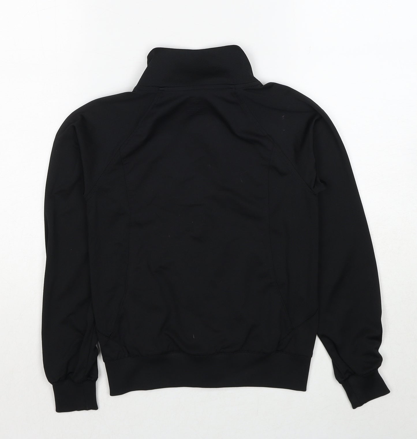 H&M Boys Black Polyester Full Zip Sweatshirt Size 8-9 Years - Age 8-10 Years