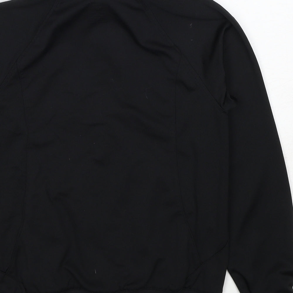 H&M Boys Black Polyester Full Zip Sweatshirt Size 8-9 Years - Age 8-10 Years