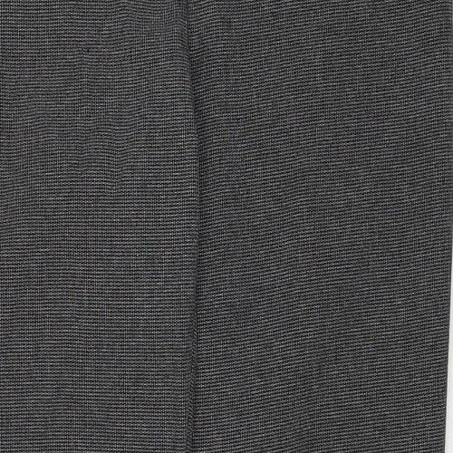 South Womens Black Polyester Trousers Size 8 Regular Zip
