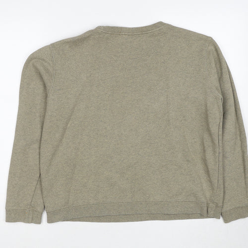 Maison Scotch Womens Beige Geometric Cotton Pullover Sweatshirt Size S Pullover
